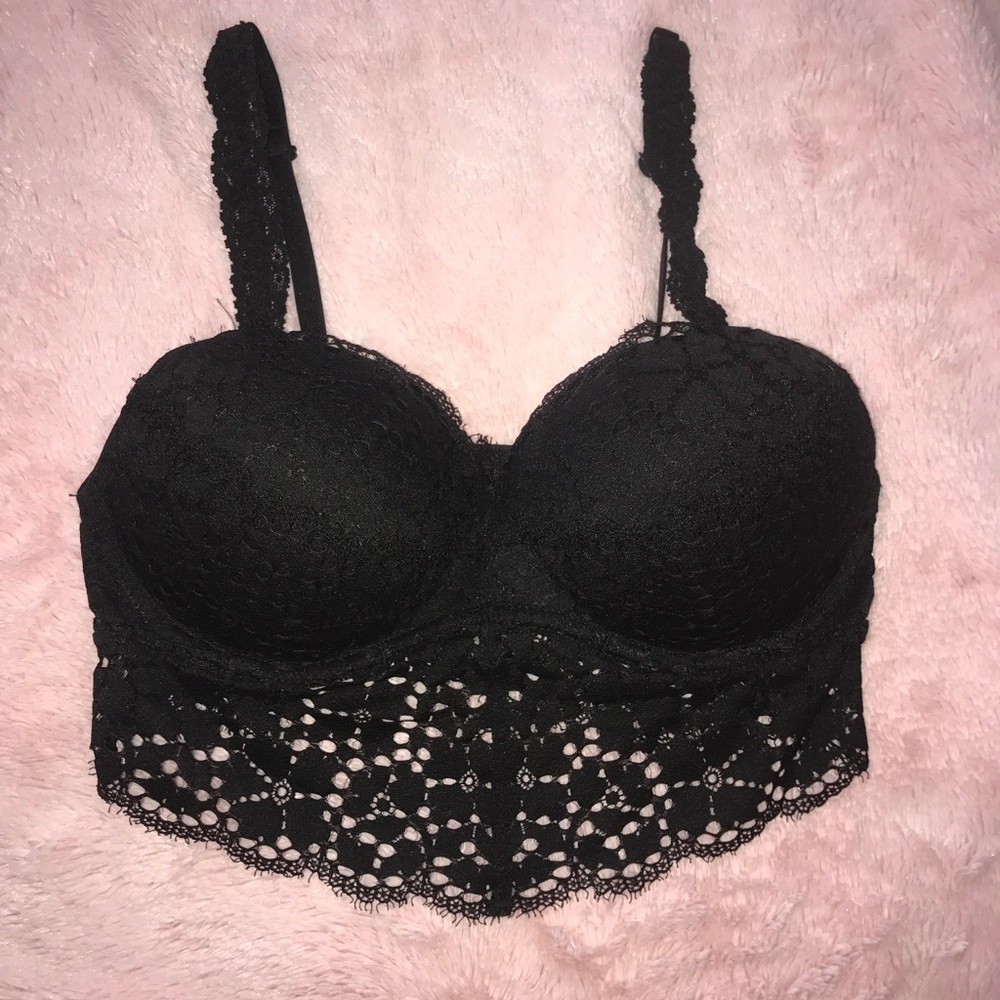 Victoria's Secret PINK Black Lace Bralette