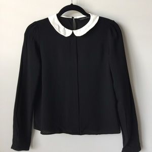 ✨SALE✨ZARA blouse with Peter Pan collar