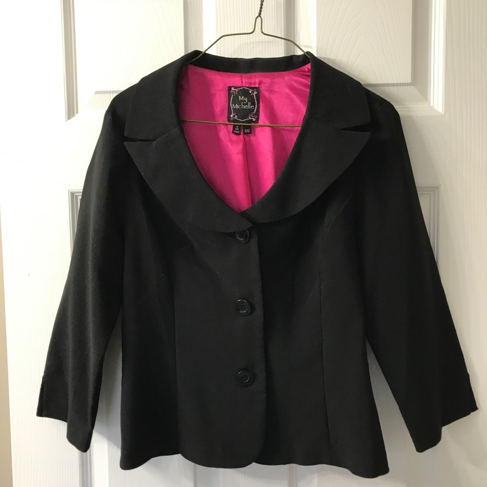 3/4 sleeve Black Blazer
