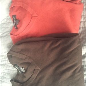 Lot of 2 Banana Republic Small Cotton Sweaters