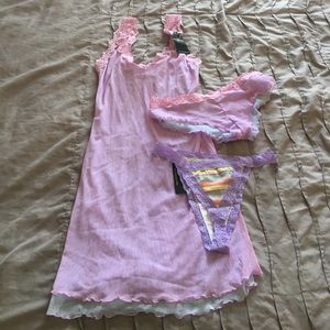 Camisole & Panty set plus bonus thong NWT