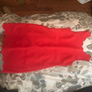 Watermelon colored, sleeveless dress - like new!