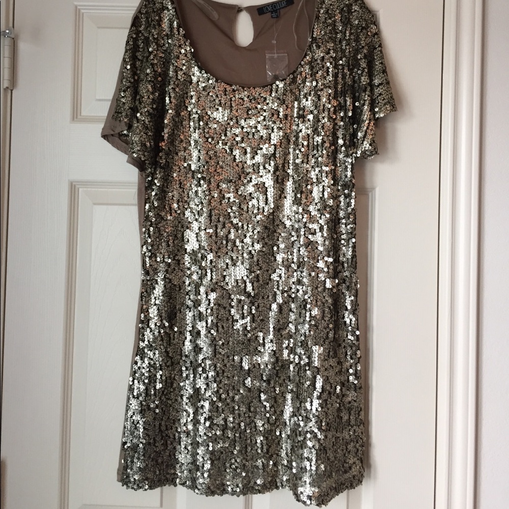 NWOT gold sparkly dress