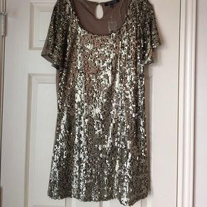 NWOT gold sparkly dress