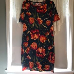 LuLaRoe julia floral dress size 2xl