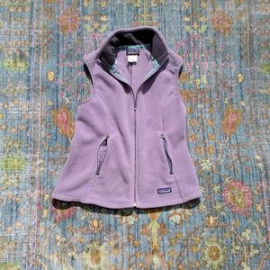 Purple Patagonia Zip Vest