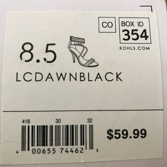 💥New💥 Lauren Conrad LC Strappy Black Heels - Picture 7 of 7