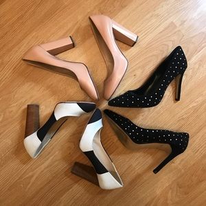 [J. Crew] Etta Canvas Stripe Pumps