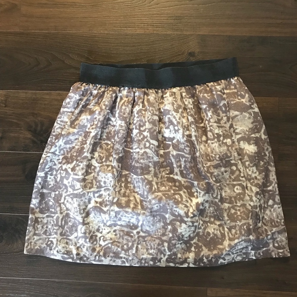 Brown and white skirt