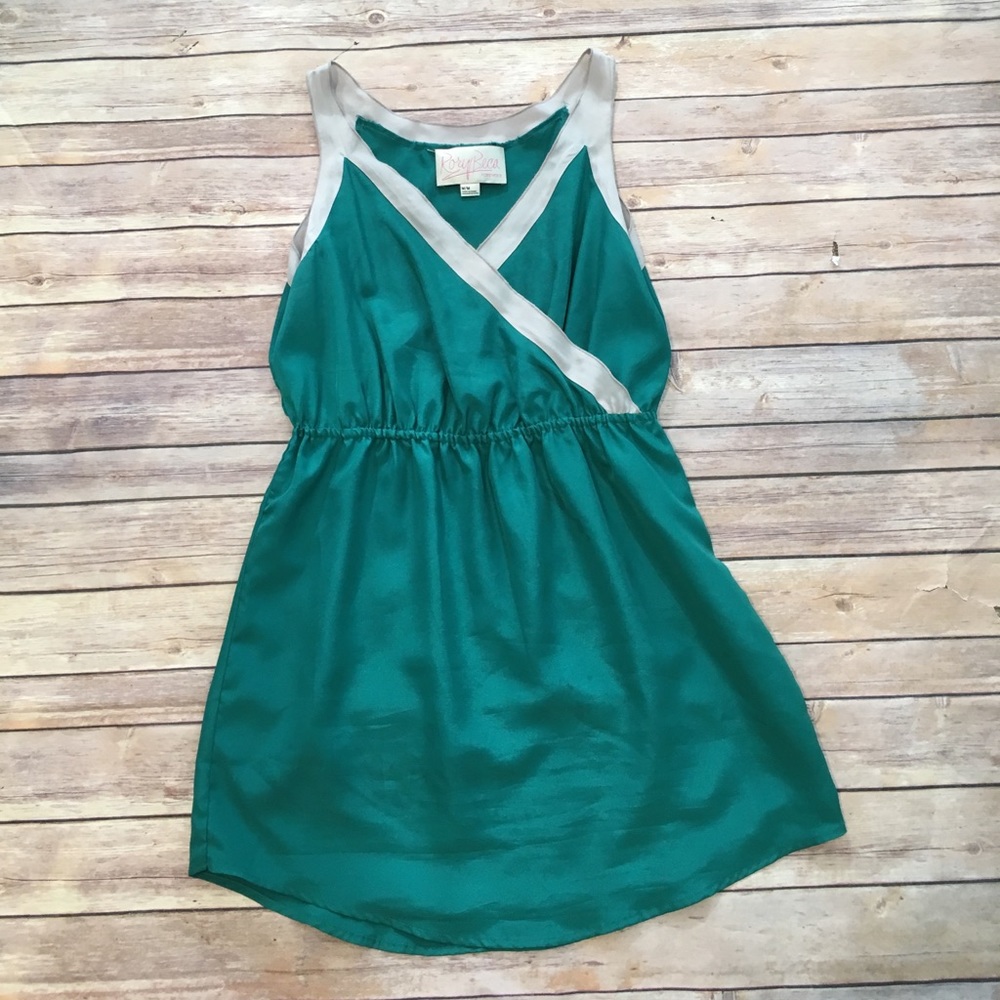 Tank top mini dress elastic waist