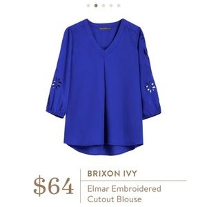 Brixton Ivy Elmar Embroidered Cutout Blouse