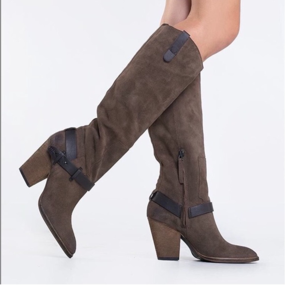 NWOB Dolce Vita Vita suede brown boots size 8 - Picture 2 of 8