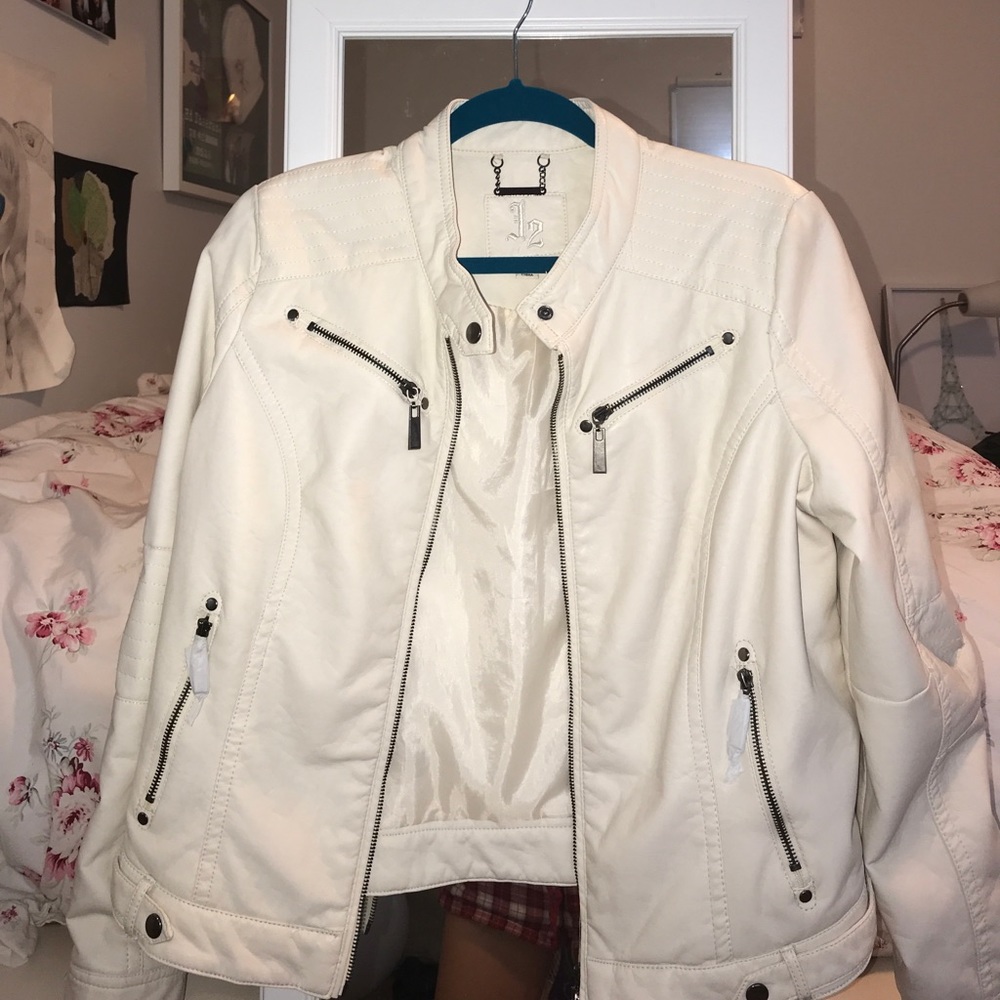 White Leather Jacket