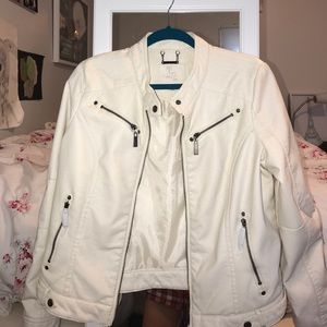 White Leather Jacket