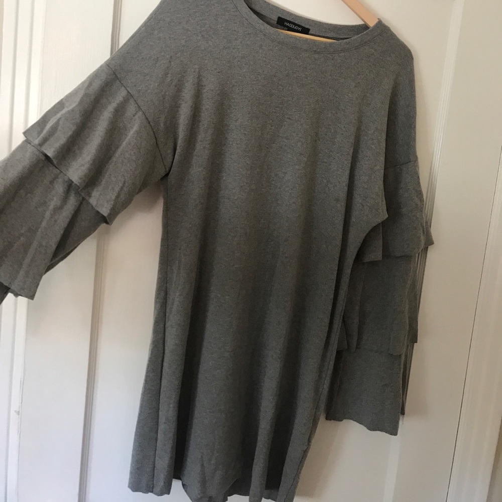 NWT frill sleeve soft cotton dress