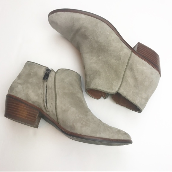 Sam Edelman Shoes - Sam Edelman Petty Bootie in Putty Suede.
