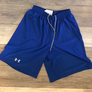 Royal blue men’s size small under armor shorts