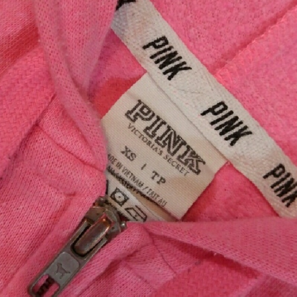 Sold🆚 PINK Coral lightweight zip hoodie - Picture 2 of 4
