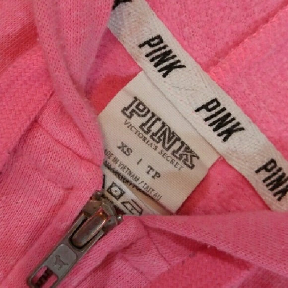 Sold🆚 PINK Coral lightweight zip hoodie - Picture 2 of 4