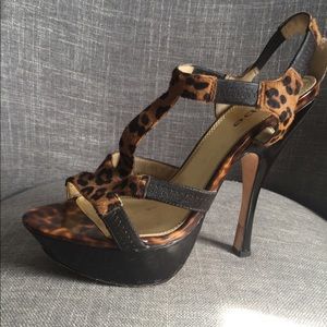 Bebe dress comfortable heels (lightly used)