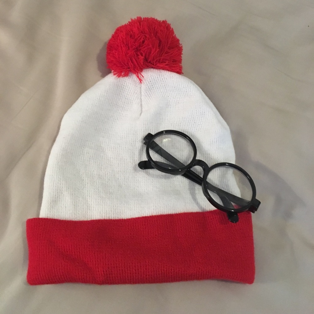 Where’s Waldo Costume Hat & Glasses