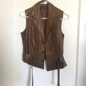 ⚡️Closet Closing 9/15⚡️ Ralph Lauren Leather Vest