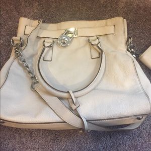 Michael Kors large satchel matching wallet