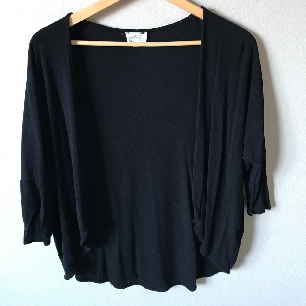 Black cardigan