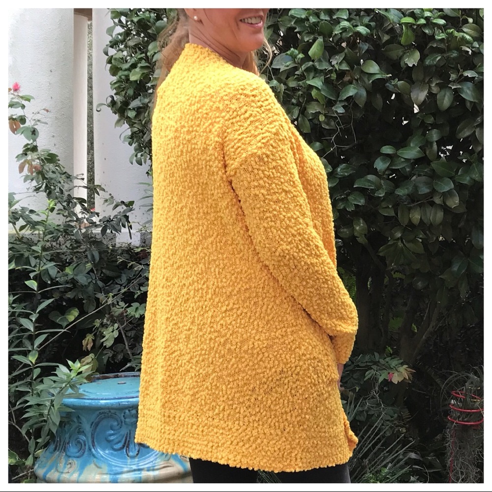LAST 🔘 Soft Mustard Cardigan with Pockets - Picture 7 of 8