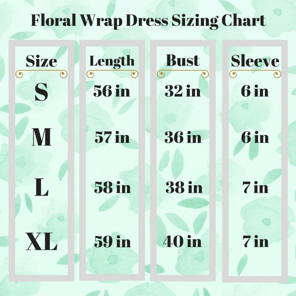 Floral Wrap Dress S-XL - Picture 8 of 8