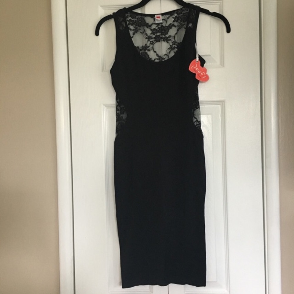 SOLD Black Poof! Dress