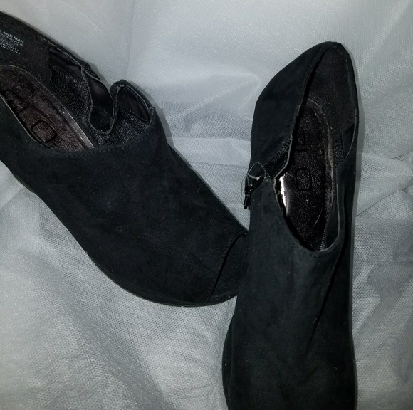 Black suede wedges - Picture 1 of 2