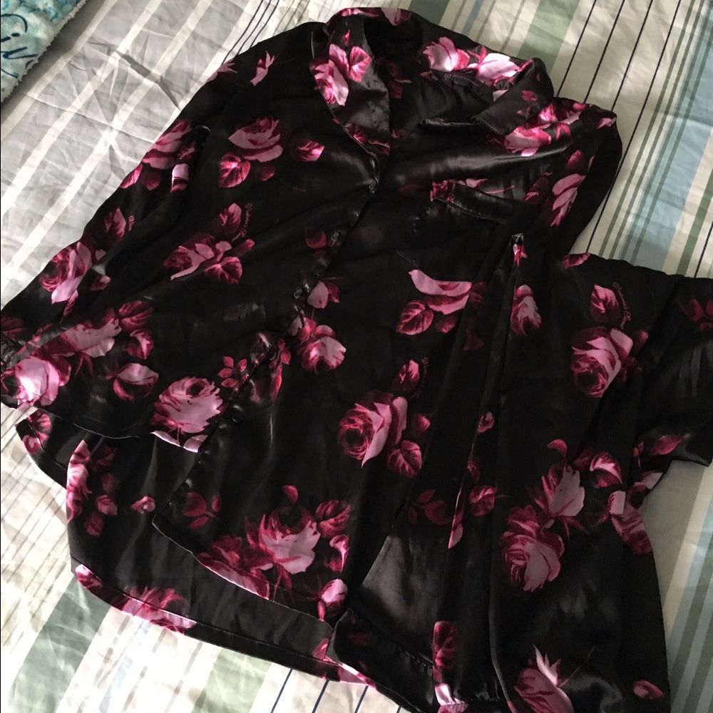 Victorias secret satin pijama set Small