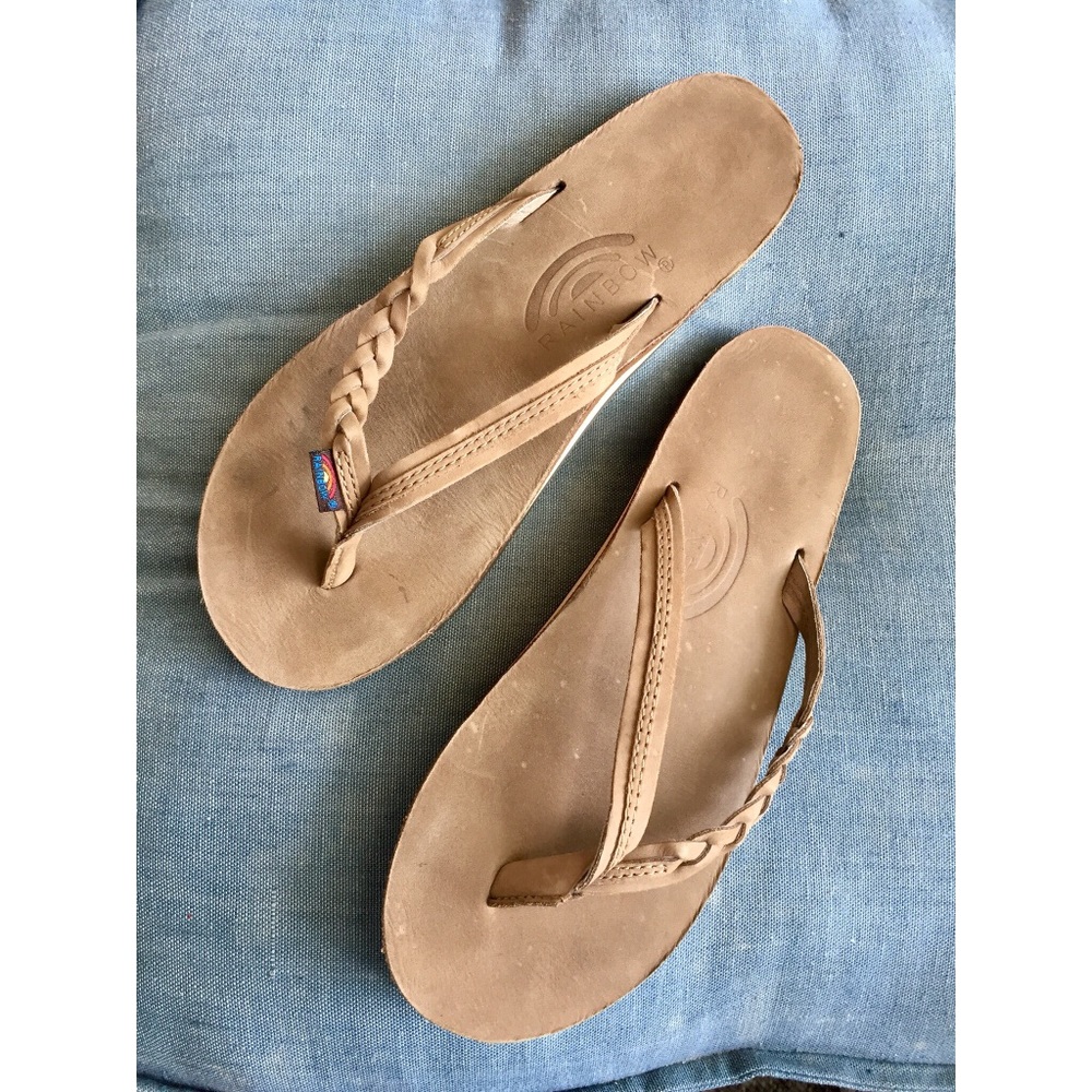 SALE Rainbow Flip Flops