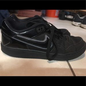 Black Nike Forces. Size 9.