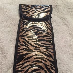 Zebra print travel case