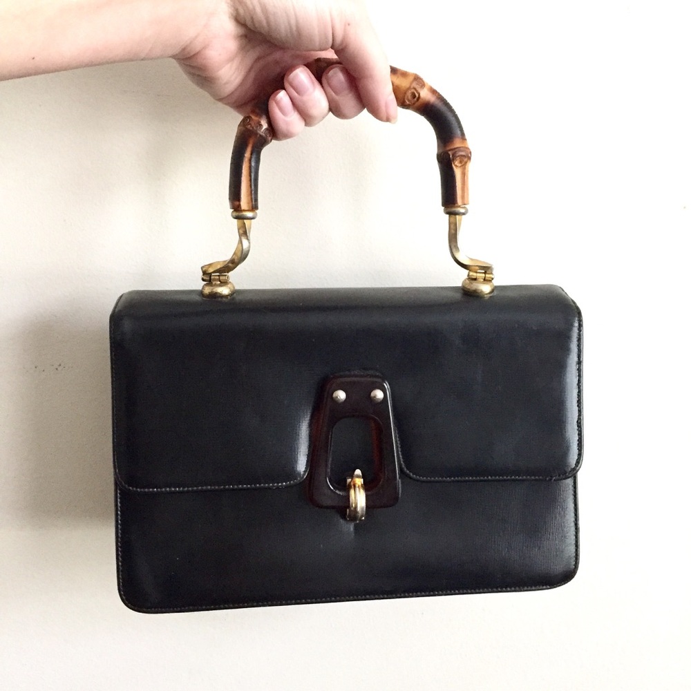vintage | exotic bamboo bag