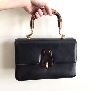vintage | exotic bamboo bag