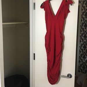 Butter by Nadia Red Convertible Dress