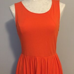 H&M Orange High-Low Dress