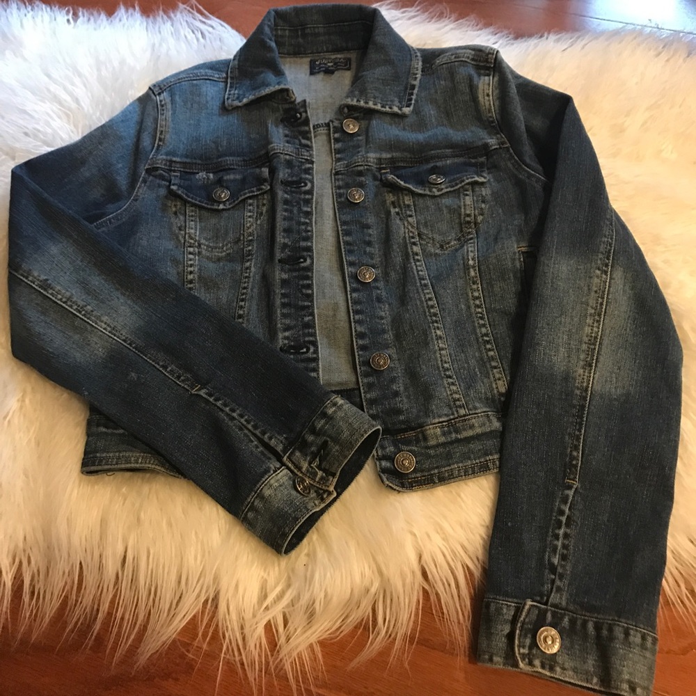 JUST USA DISTRESSED DEMIN JACKET