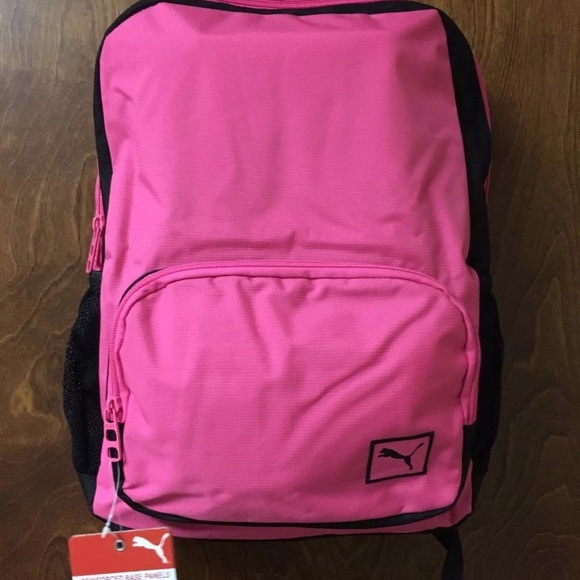 Puma Girl's 15" Youth Laptop Backpack Pink/Black - Picture 1 of 8