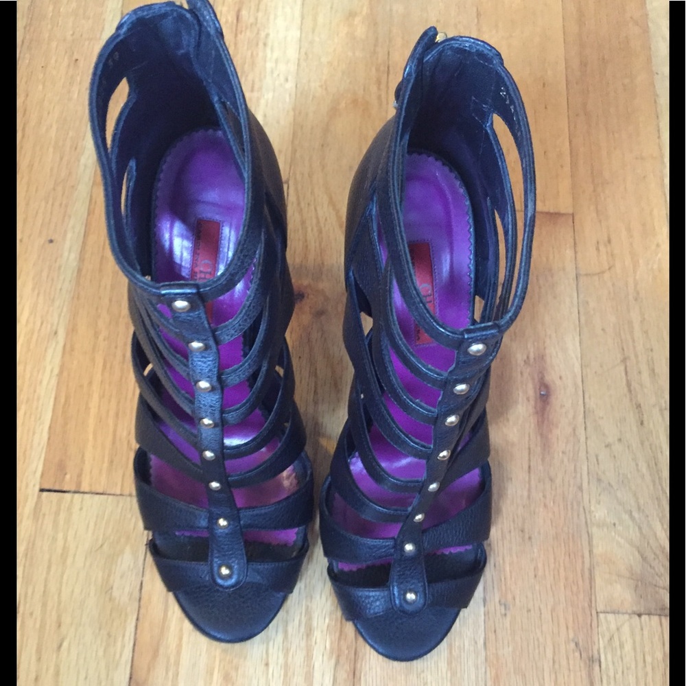 CH Carolina Herrera Caged Booties