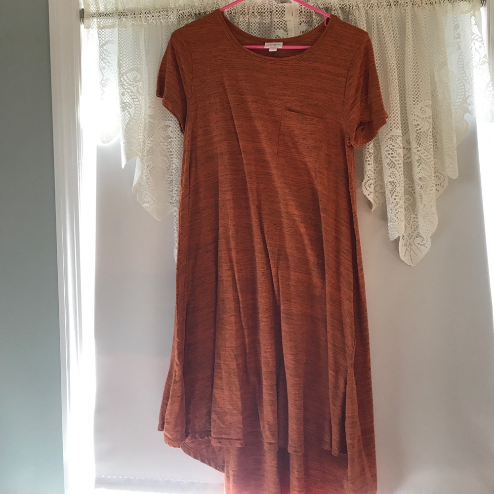 LuLaRoe Orange Carly Size Small