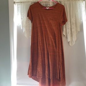 LuLaRoe Orange Carly Size Small