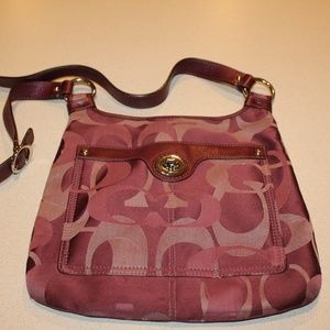 Coach- Burgandy Penelope Hippy Swing Pack