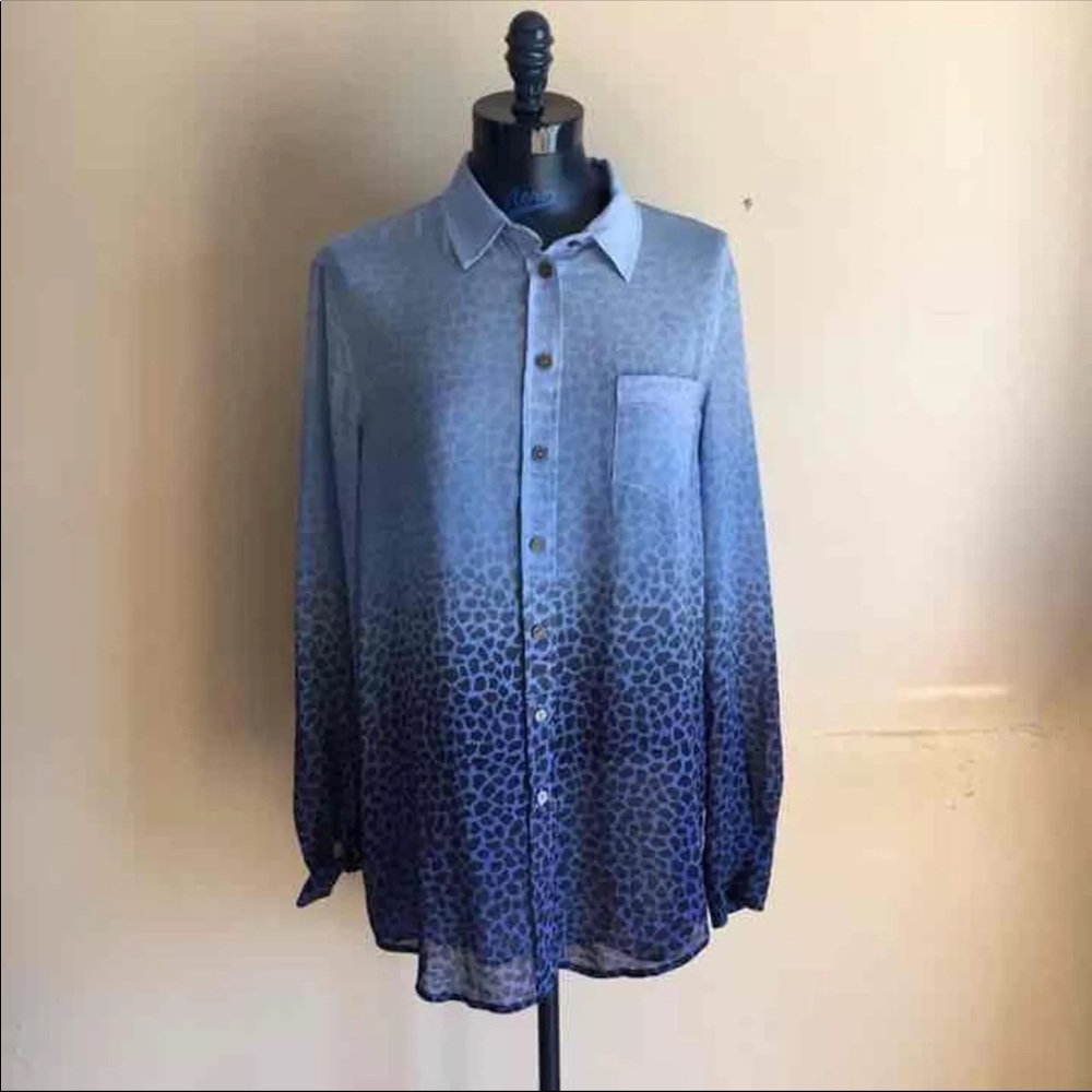 Vince Camuto Chiffon Tunic Blouse