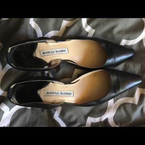 Manolo Blahnik Black Slingbacks