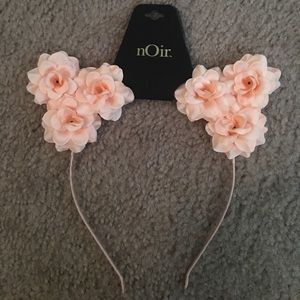 Flower cat ear headband