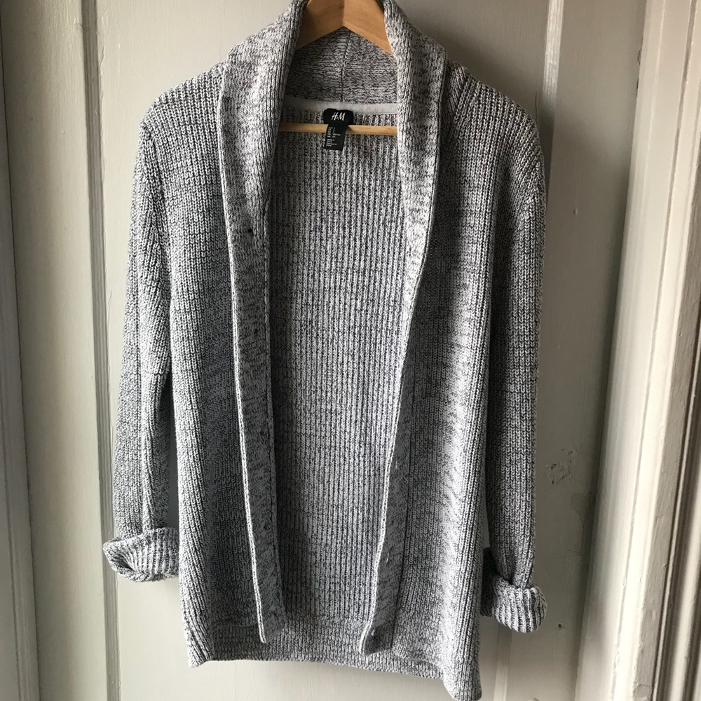 H&M Heather Grey Men’s Cardigan